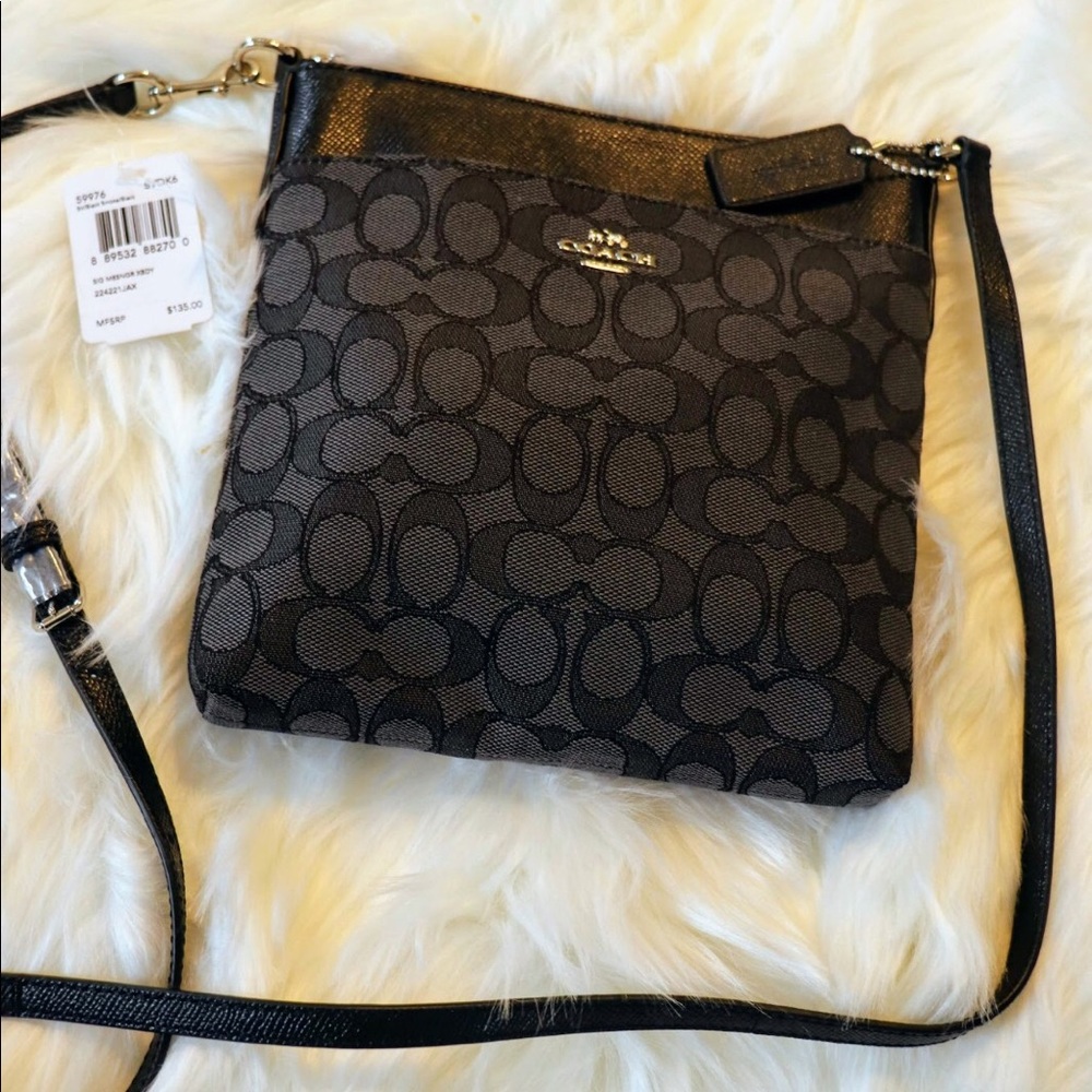 Coach cross body black bag